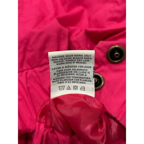 Route 66 Hot Pink Womens 3/4 Sleeve Jacket Large Collar Button Front - Picture 9 of 11